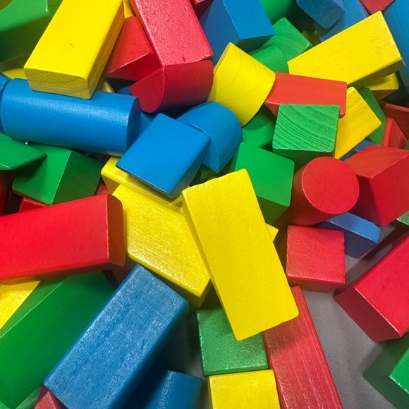 Melissa & Doug Vibrant Building Blocks Set - Picture 2 of 2